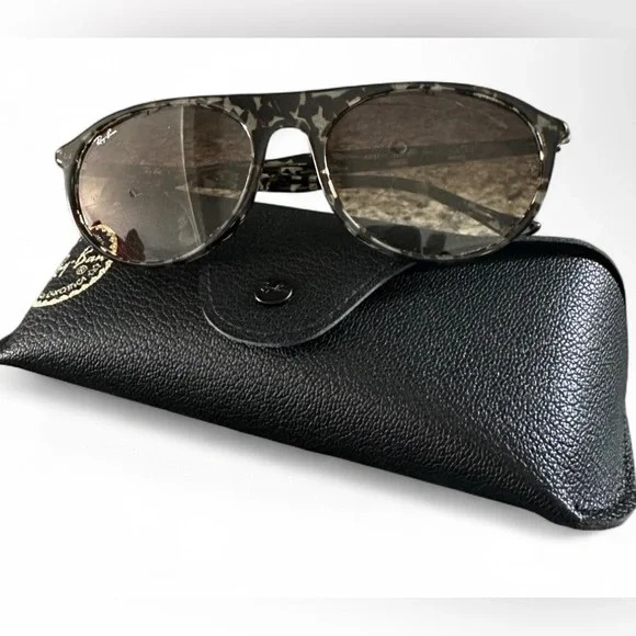 New Ray-Ban Sunglasses Aviator Havana RB2215 with Case - Picture 6 of 9